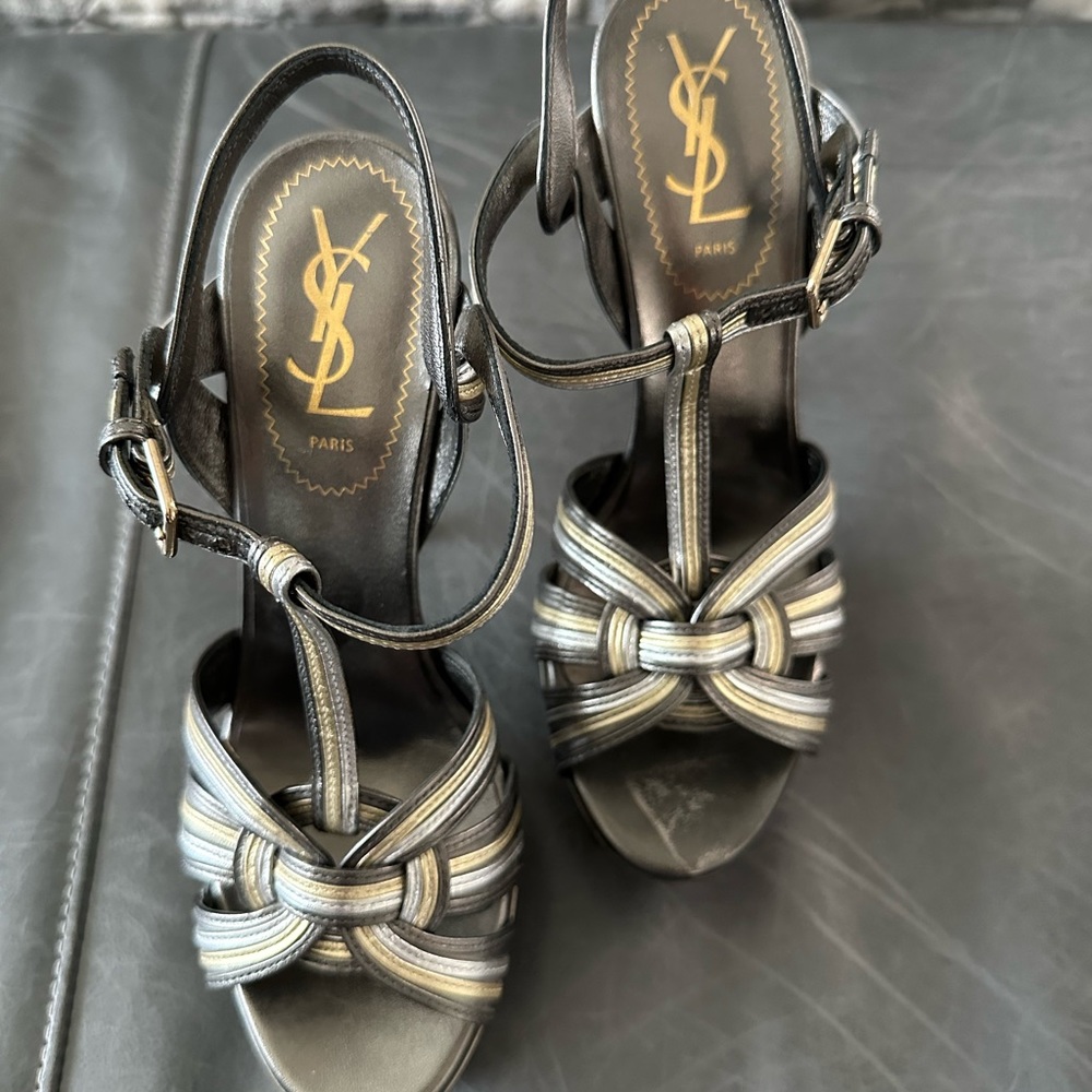 Beautiful YSL tribute platform heels